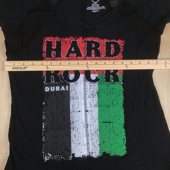 Hard Rock Cafe Dubai Womens Small Cap Sleeve Top T-Shirt - Picture 5 of 6